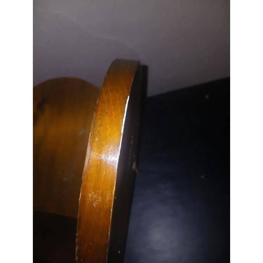 Amish Made Vintage Wooden Corner Heart Wall Hanging Shelf 11” Cottage Core